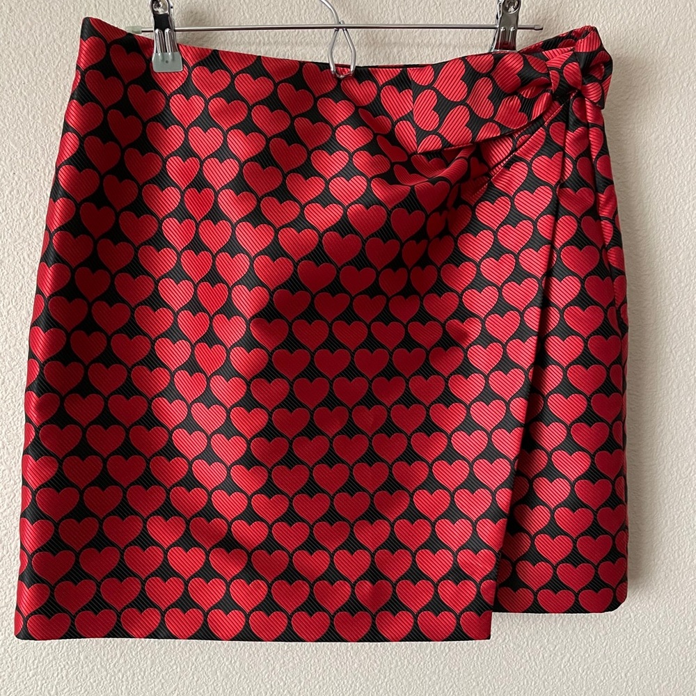 Heart print skirt